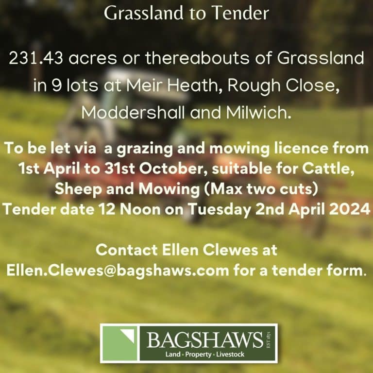 LAND TO LET 231.43 ACRES (93.65 Ha) Bagshaws